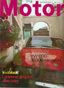 MOTOR 1968 AUG 31 - VOLKSWAGEN 1200, ALPHA 17500, AUSTRIAN GRAND PRIX